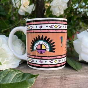 Vintage 90’s Native American Kachina Coffee Mug